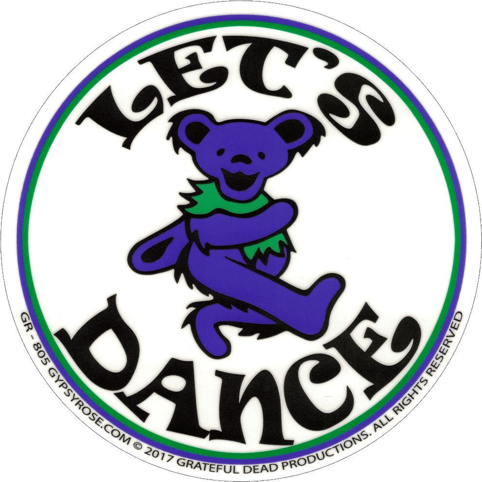 Grateful Dead Dancing Bear Let's Dance - Bear (1000x1000)