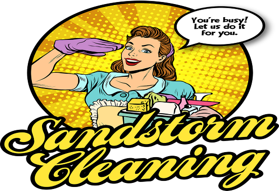 Sandstorm Logo - Full - - Sandstorm Cleaning (551x378)