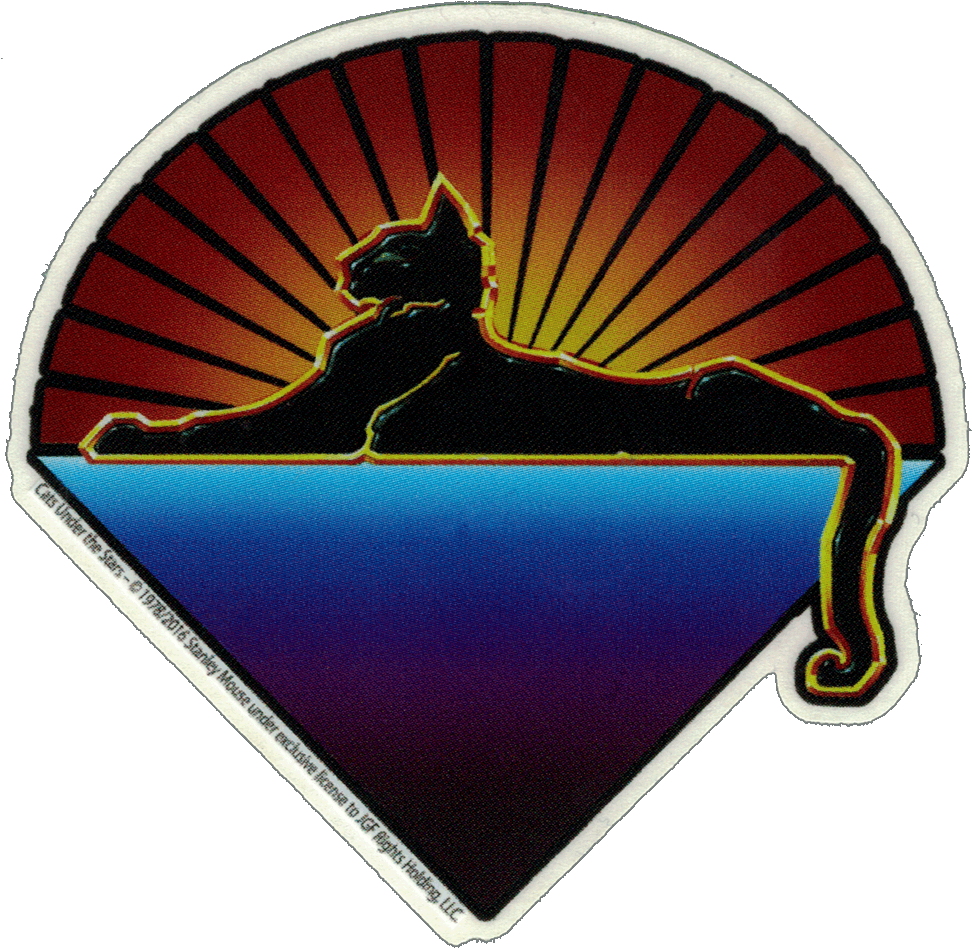 Grateful Dead Cats Under The Stars - Grateful Dead Tie Dye Sticker (1000x986)