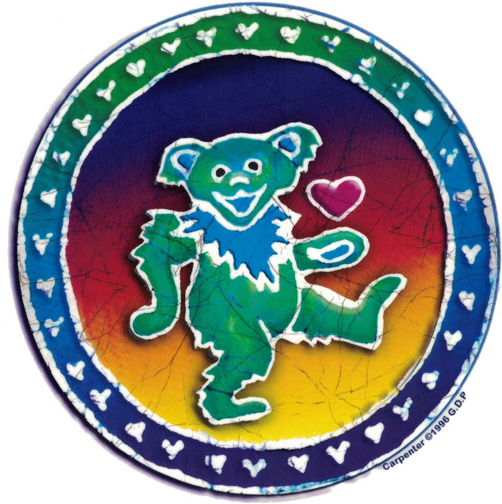 Grateful Dead Dancing Bear Batik - New Empire Of Brazil (988x1000)