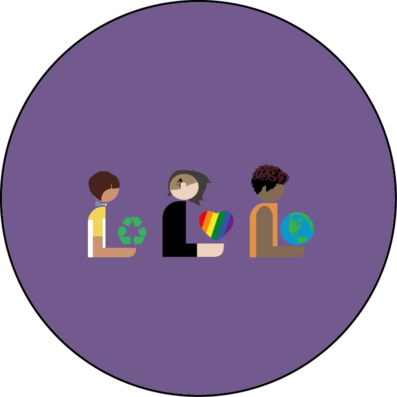 Blank Round Button Template Featuring Three Diverse - Sma 15 Semarang (792x792)