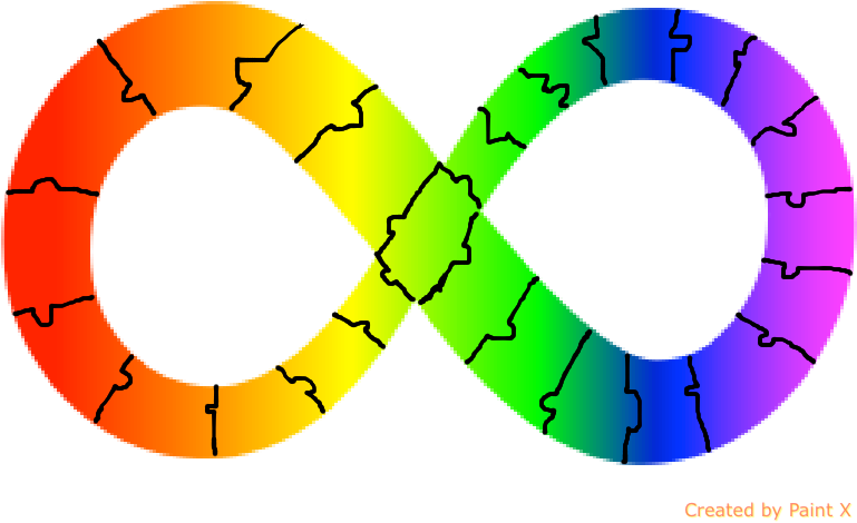 Autism Awareness/acceptance Infinity Ribbon By Hdlmatchette - Autism (768x527)