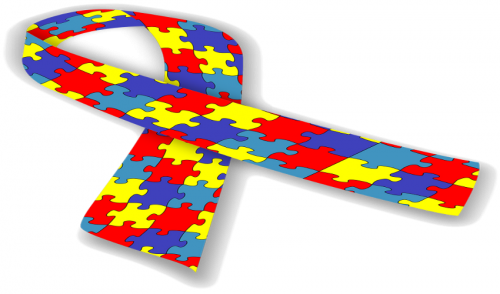 April Is Autism Awareness Month - Autism Spectrum Disorder Ribbon (500x294)