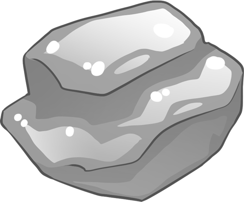 A Nugget Of Pure Silver Used For Crafting At The Shop - Silver Nugget Clip Art (500x414)