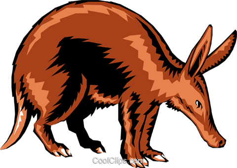 Aardvark Royalty Free Vector Clip Art Illustration - Artie The Artistic Aardvark; Nook Book; Author - Harry (480x341)