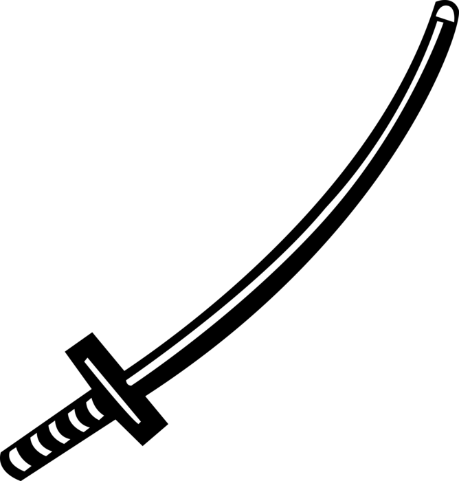 Image Royalty Free Stock Japanese Katana Samurai Sword - Espada Samurai Png Vetor (668x700)