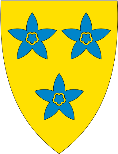 Oppland Fylke Coat Of Arms, Norway, Symbols, Filing - Never Give Up Smiley (400x500)
