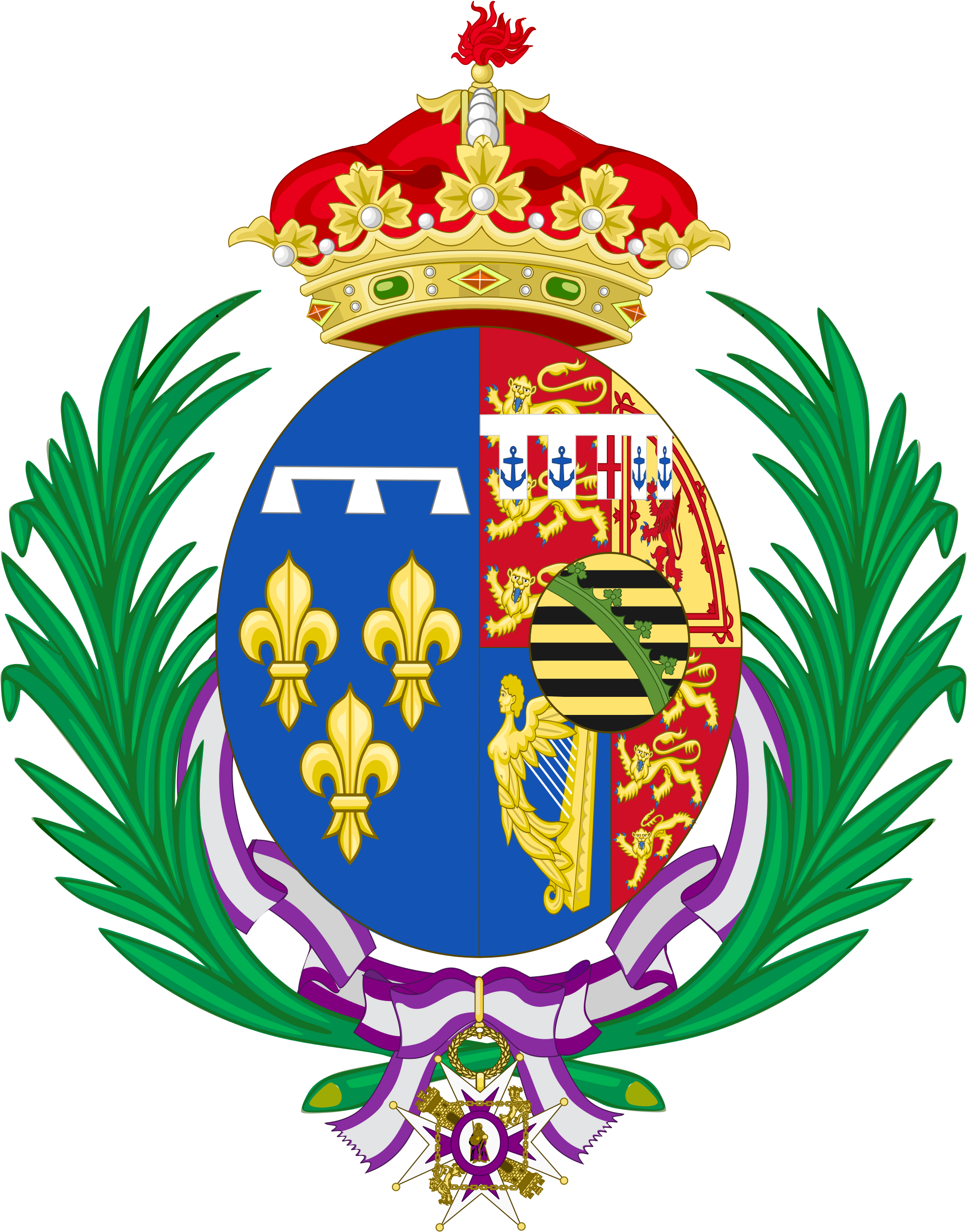 Open - Princess Beatrice Coat Of Arms (2000x2505)