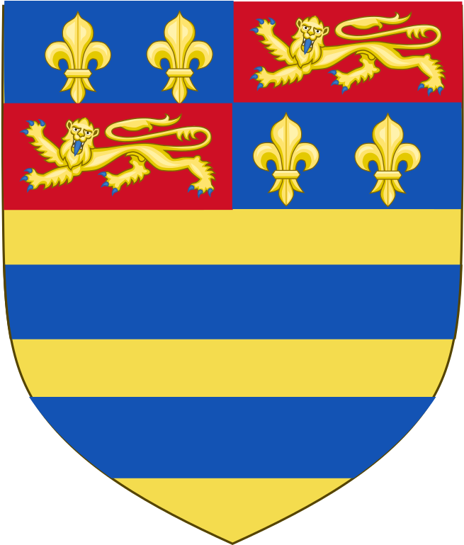 Coat Of Arms Of Duke Of Rutland - King Edward Vi Crest (674x768)