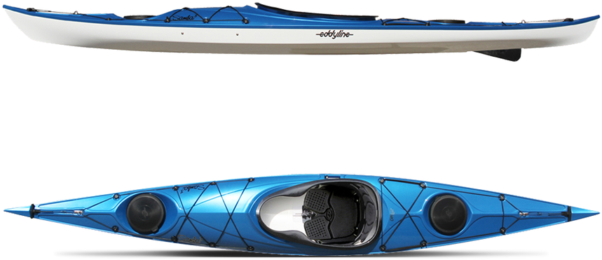 Clip Art Black And White Stock Samba Eddyline Kayaks - Blue (887x500)
