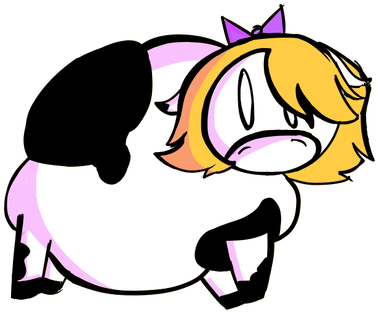 Uh Oh You Friccin Moron By The Cow Goes Moon - Moon (400x400)