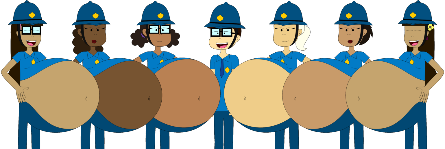 Banner Black And White Girls And Boy By Angry Signs - Police (1539x518)