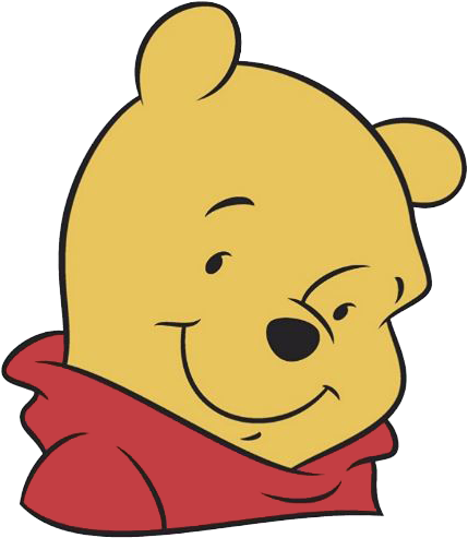 Winnie The Pooh Pooh Bear, Winnie The Pooh, Clip Art, - Dessin Tete De Winnie L Ourson (441x508)