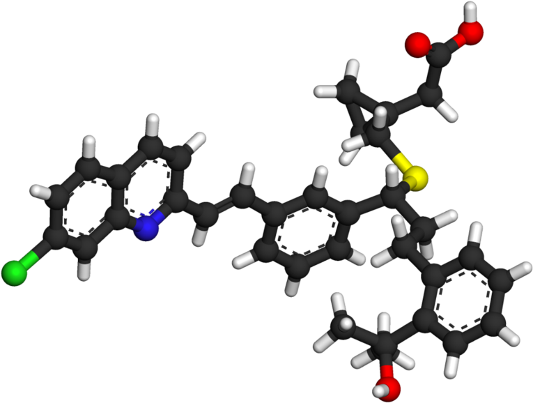 Montelukast 3d Ball And Stick - Amine Compounds (chemical Compounds) (786x600)