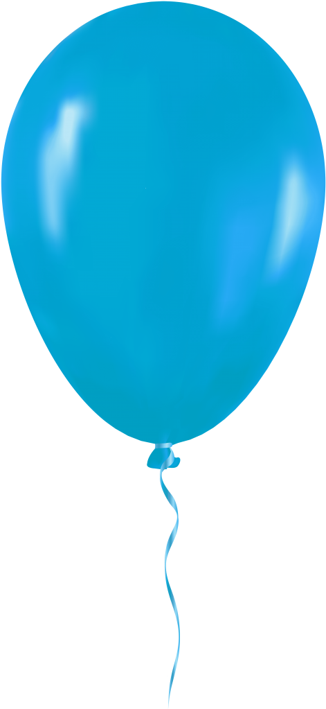 Download Light Blue Balloon Clipart Png Photo - Single Of Balloons Png (480x1046)