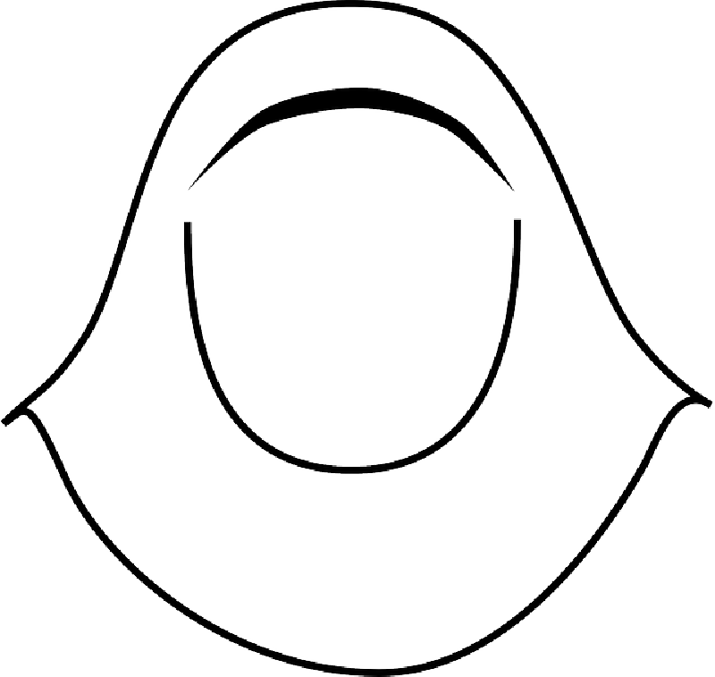 Head Icon Outline Drawing Woman Girl Cartoon - Hijab Clip Art (800x757)