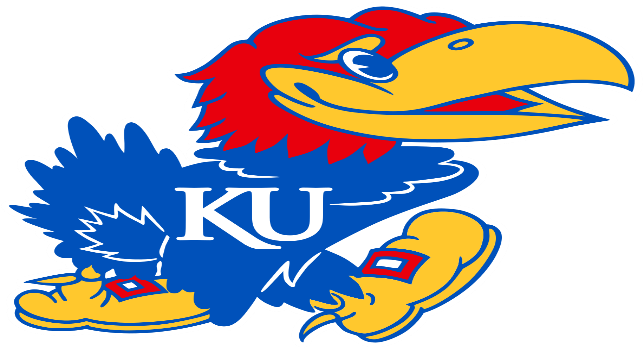 College Basketball Kansas Jayhawks At Oklahoma Sooners - Kansas Jayhawks Logo Png (650x350)