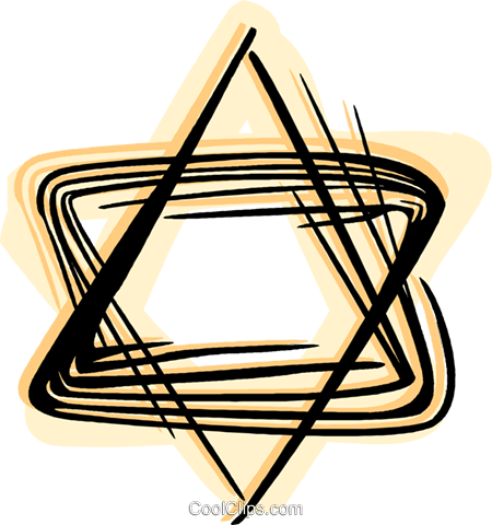 Star Of David Royalty Free Vector Clip Art Illustration - Star Of David Royalty Free Vector Clip Art Illustration (450x480)