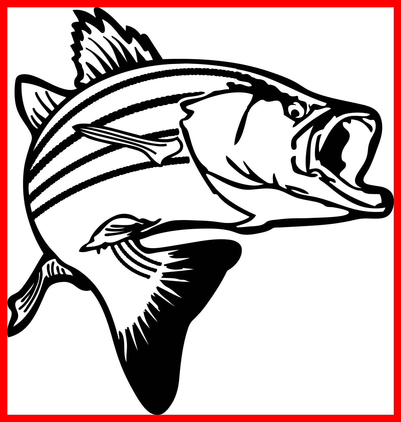 Inspiring Fishing Logo Bass Fish Rod Club Stock Vector - Size Does Matter Coffee Mug (1400x1471)