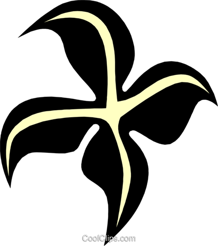 Flower Or Leaf Shape Symbol Royalty Free Vector Clip - Law (426x480)