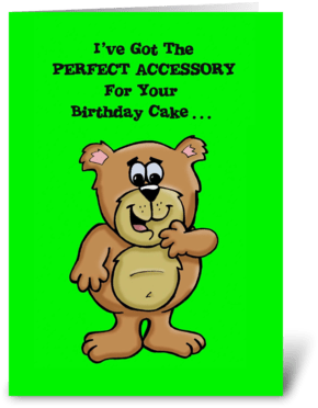 Perfect Birthday Cake Accessory Greeting Card - Your Birthday I've Got Some Great Advice Card (350x396)
