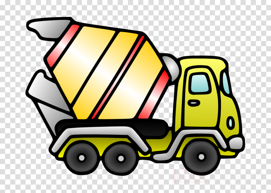 3 Year Old Coloring Pages Clipart Cement Mixers Heavy - Cement Truck Clip Art (900x640)