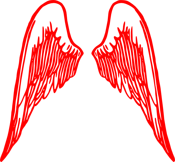 Download Free Printable Clipart And Coloring Pages - Transparent Angel Wings Clipart (600x554)