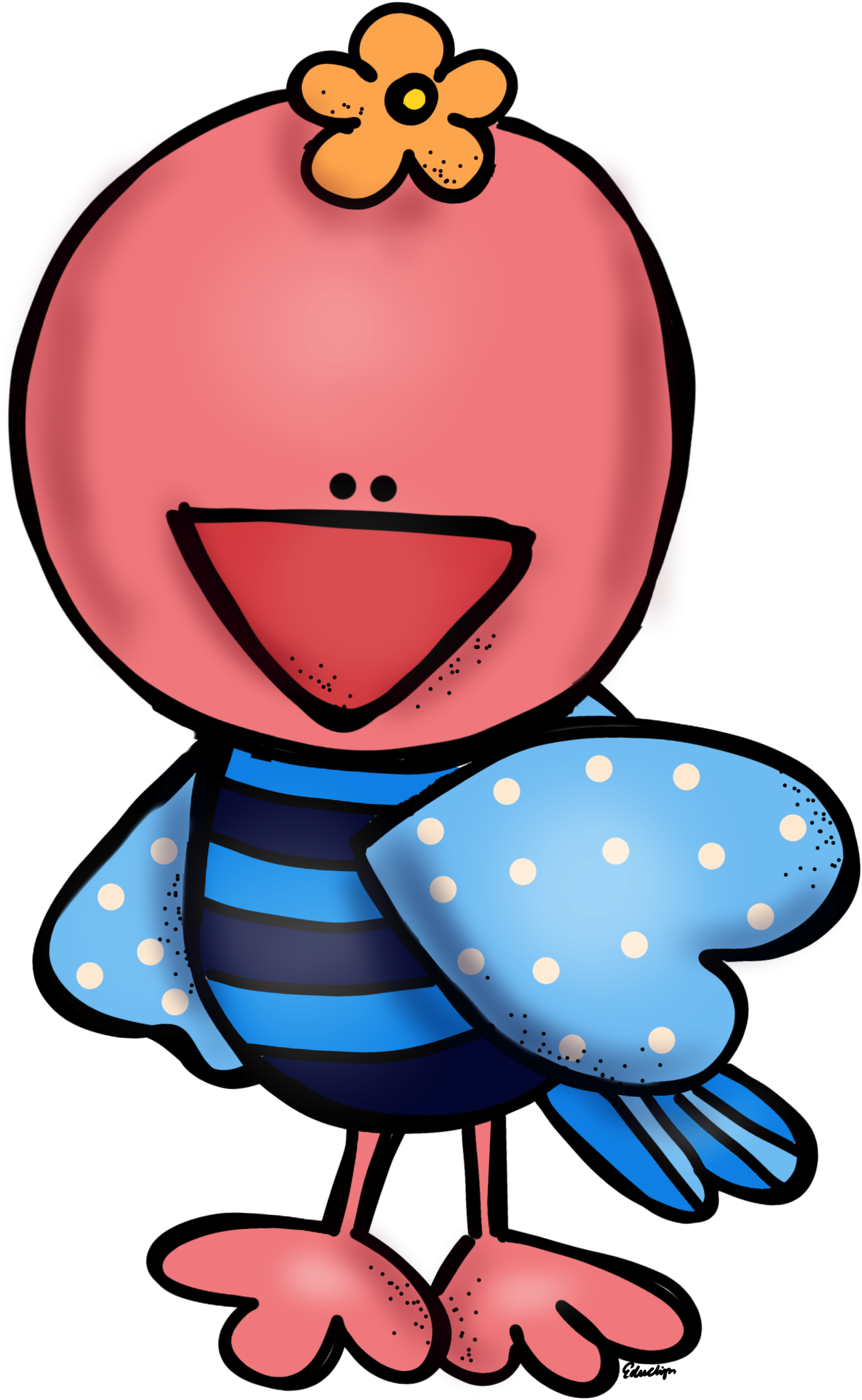 *✿*pajaros Y Jaulas*✿* Picture Borders, Educlips, Clipart - Melonheadz Birds Clipart (1501x2400)