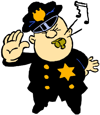 Clip Royalty Free Download General Rules Of The Library - Police Animated (337x399)