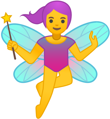 Clip Art Fairy Emoji - Man Fairy (512x512)