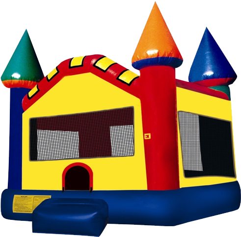 Color Castle - Bouncy Castle Png (740x493)