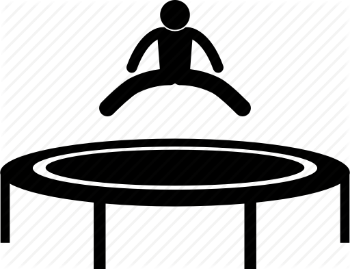 Home Garden Backyard Activity By Gan Khoon - Trambolin Icon (512x393)