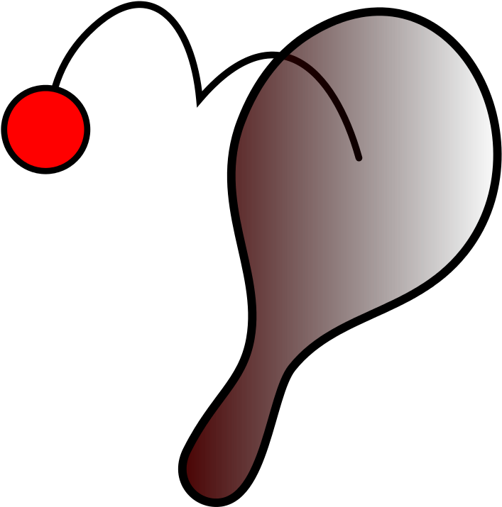 Vector Library Stock File Paddleball Svg Wikipedia - Bat And Ball With String (768x768)