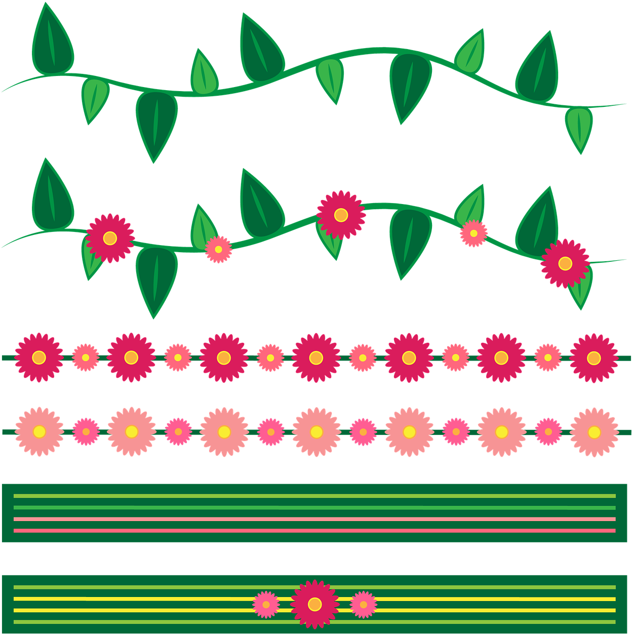 Free Image On Pixabay Flower Border Frame - Clipart Flower Border Png (1280x1280)