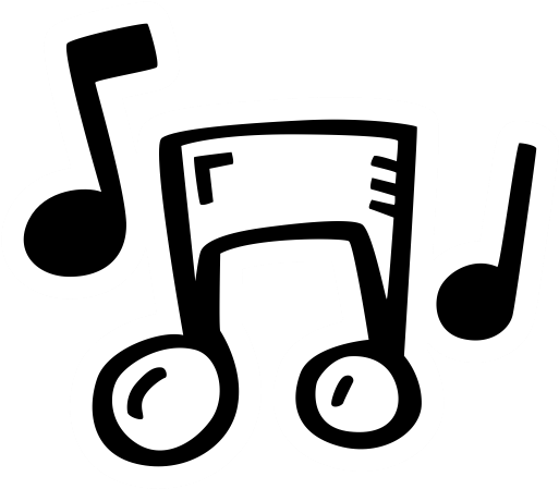 New Year's Hand Drawn - Hand Drawn Music Notes Png (512x512)