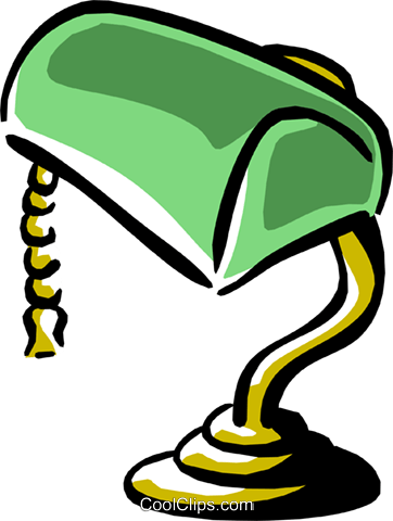 Desk Lamp Banker's Lamp Royalty Free Vector Clip Art - Desk Lamp (362x480)