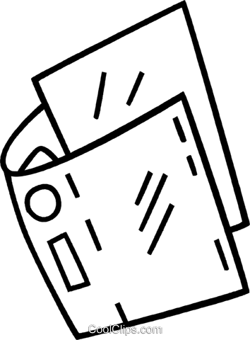 File Folder Royalty Free Vector Clip Art Illustration - Illustration (354x480)