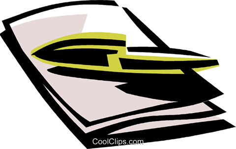 File Folder With A Pen On It Royalty Free Vector Clip - Clip Art (480x303)