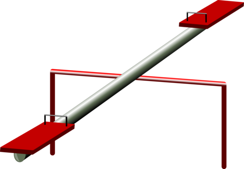 Seesaw Toy Child - See Saw Clipart (490x340)