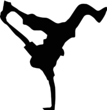 Clip Art Library Library Jaipur Sangeet Mahavidyalaya - Urban Clip Art Break Dance (346x355)