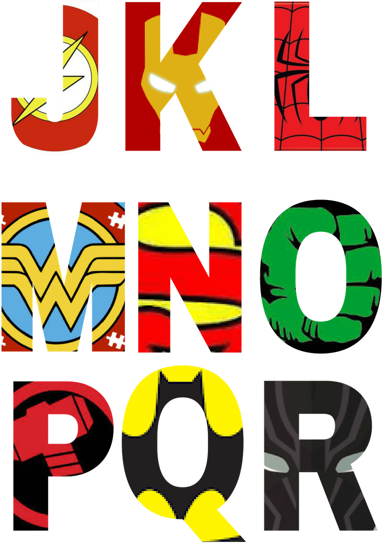 Superhero Lettering Printable - Free Printable Superhero Alphabet Letters (794x1123)