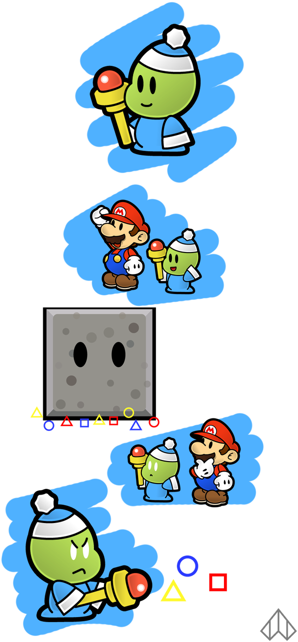 Paper Mario Oc - Eerie Paper Mario (608x1314)