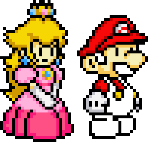 Super Mario - Mario Luigi Perles A Repasser (570x660)