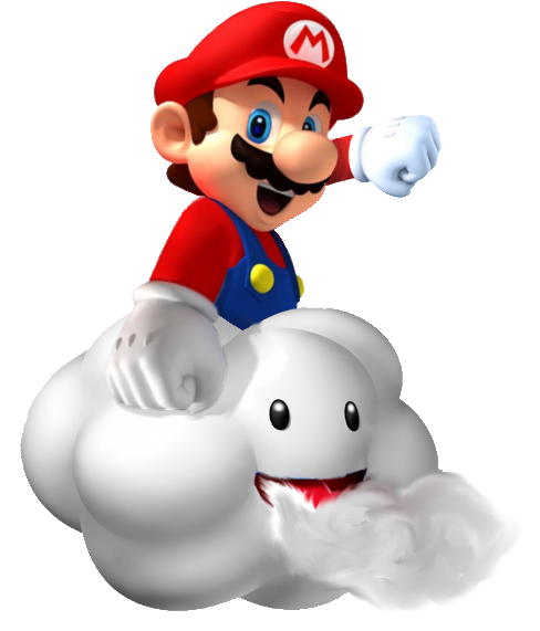 Clipart Cloud Super Mario - Clipart Cloud Super Mario (565x585)