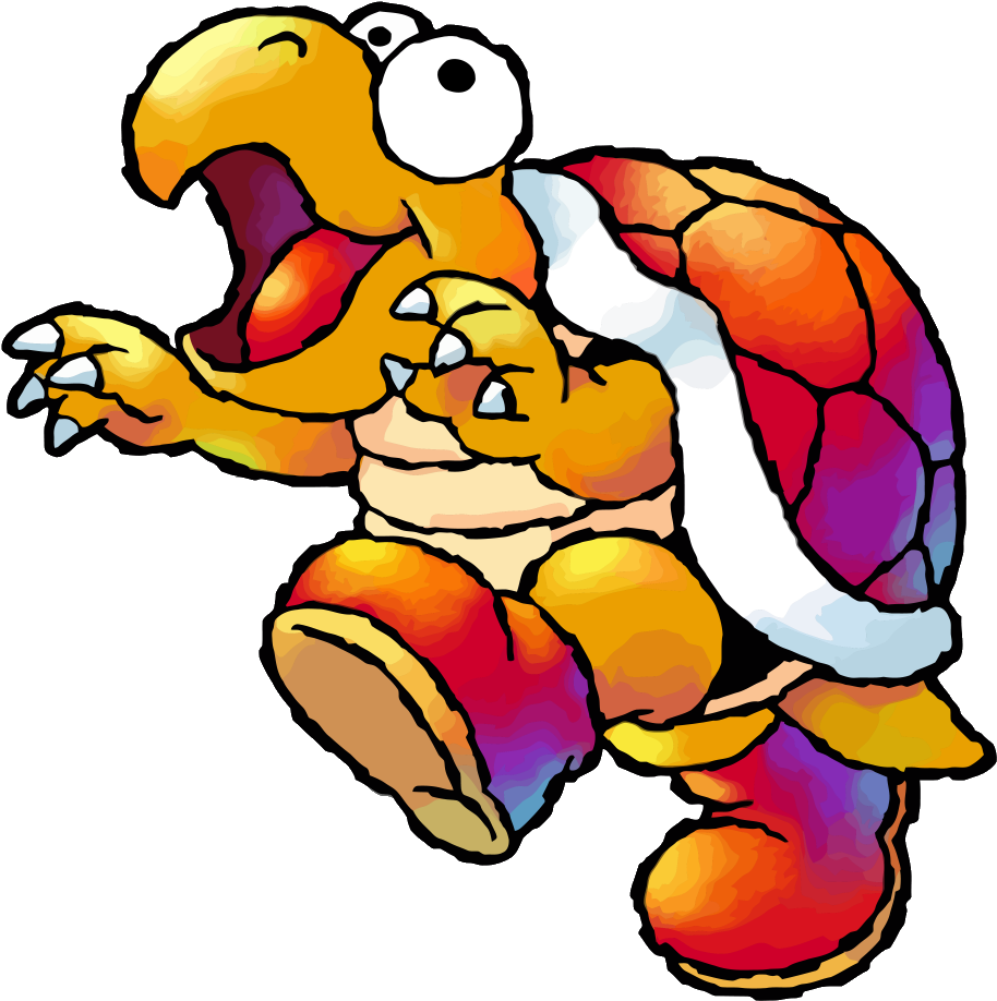 Yoshi Clipart Koopa Troopa - Mario Hookbill The Koopa (927x927)