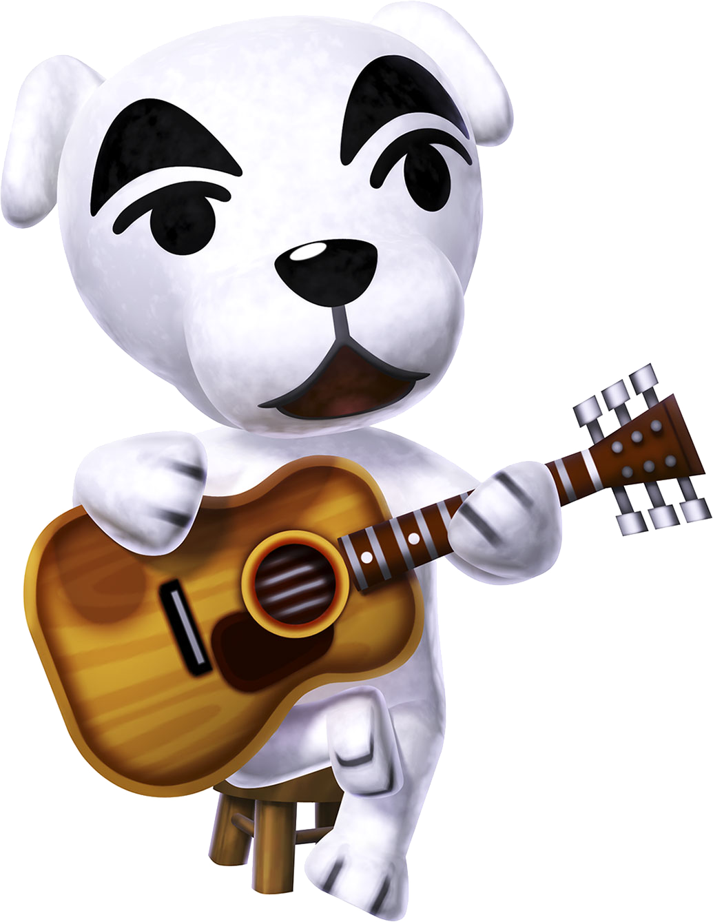 Super Mario Clipart Ukulele - Kk Slider Animal Crossing (1035x1338)