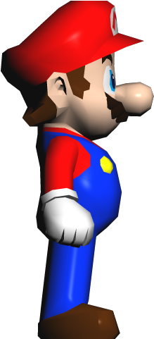 Super Mario Clipart Design - Mario Side View (640x480)