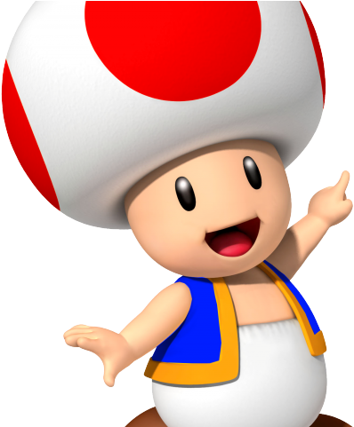 Super Mario Clipart Christmas - Toad Mario Bros (640x480)