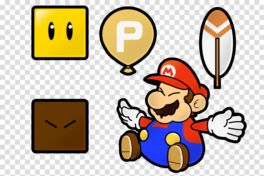 Super Paper Mario Clipart Super Paper Mario Paper Mario - Supermario Feather (900x600)
