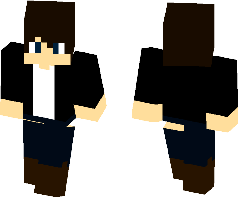 Im Da Cool Kid - Skins Minecraft Wolf Boy (584x497)